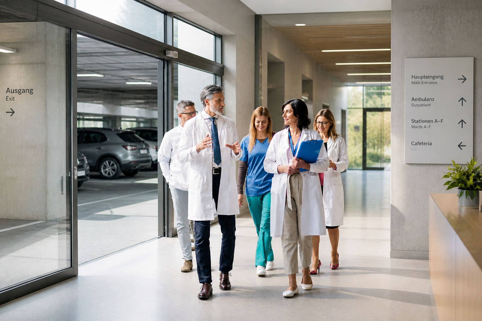 Hospital and healthcare parking