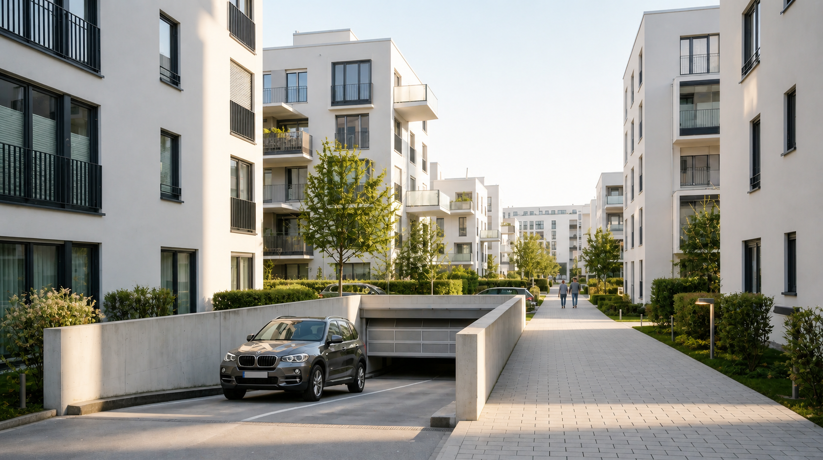 Residential building parking